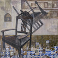 Untitled 12' still-life acrylic painting by artist Soyli Saha, 30x30 inch, on canvas