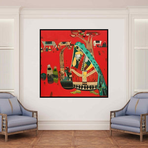 In-situ view of Vaishali Patil's 'Untitled 12' painting in a room