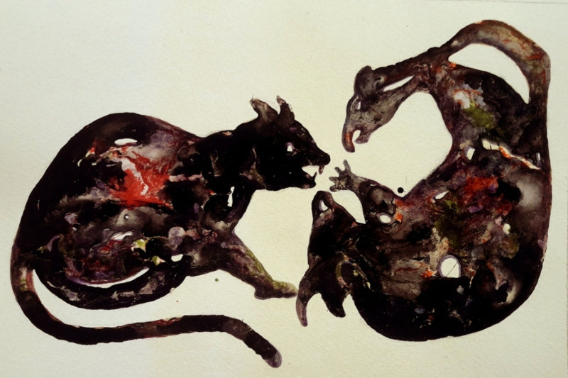Untitled 12' contemporary mixed-media painting by artist Raosaheb Gagare, 8x12 inch, on canvas