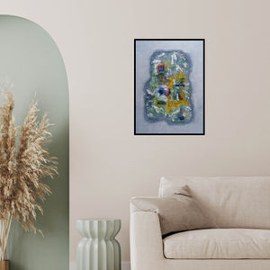 In-situ view of Jai Chouhan's 'Untitled 13' painting in a room