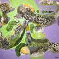 Untitled 13' contemporary mixed-media painting by artist Sanjeeda Khanam, 30x30 inch, on canvas