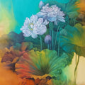 Untitled 13' nature oil painting by artist Namdev M Patil, 42x32 inch, on canvas