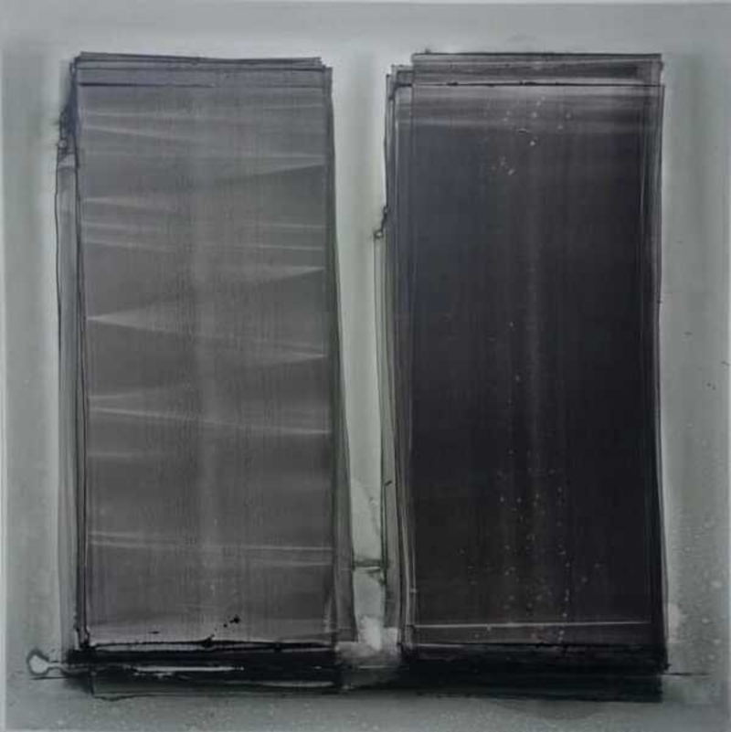 Untitled 13' abstract acrylic painting by artist Yash Chawardol, 24x48 inch, on canvas