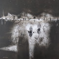 Untitled 13' abstract mixed-media painting by artist Hemant Dhane, 12x12 inch, on acid free paper