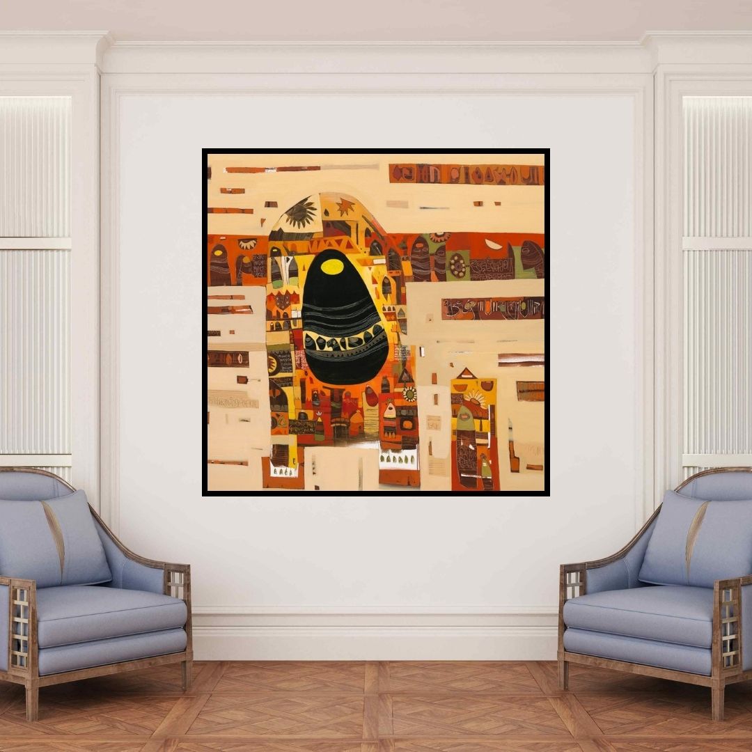 In-situ view of Vaishali Patil's 'Untitled 14' painting in a room