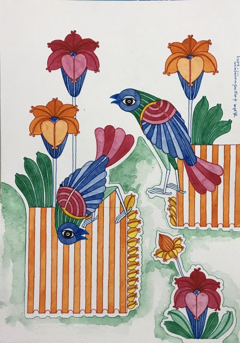 Untitled 14 painting by Thota Laxminarayana