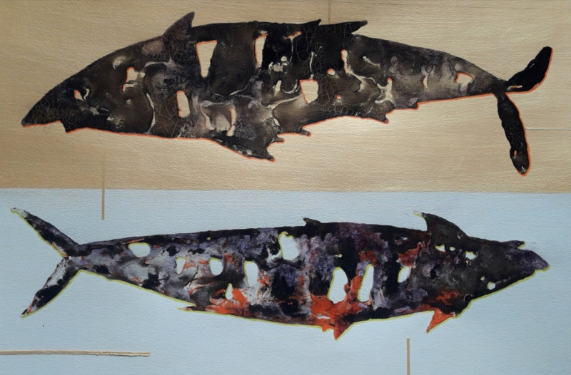 Untitled 14' contemporary mixed-media painting by artist Raosaheb Gagare, 8x12 inch, on canvas