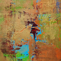 Untitled 14' abstract acrylic painting by artist Anitha H C, 8x5 inch, on canson paper