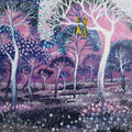 Untitled 14' contemporary acrylic painting by artist Sovon Manna, 12x12 inch, on canvas