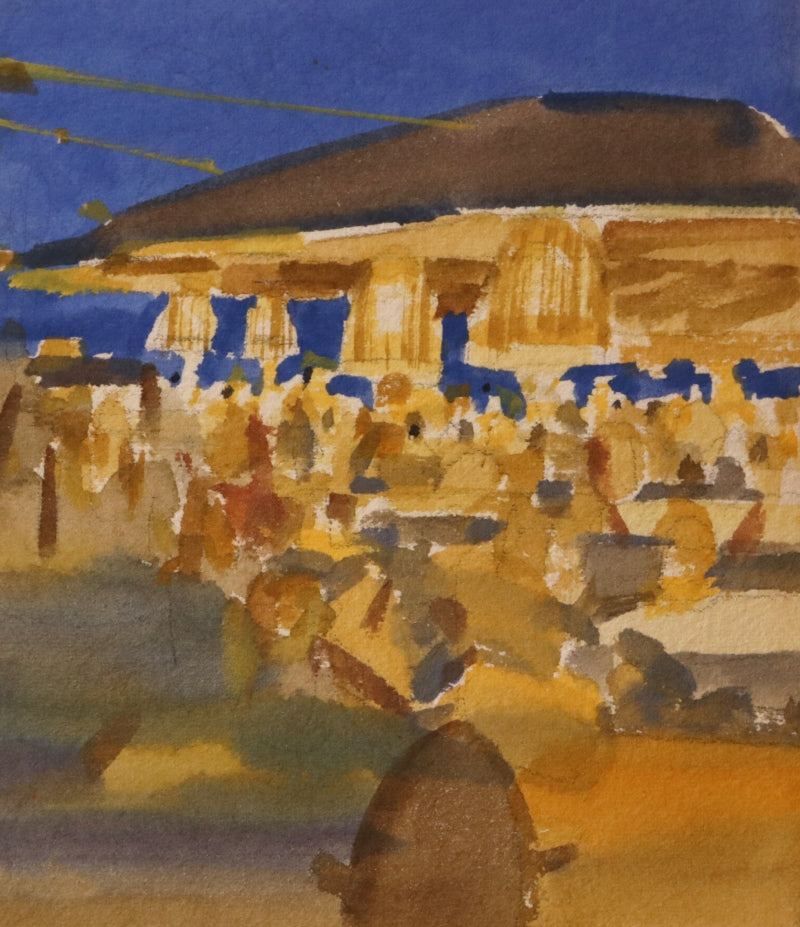 Untitled 14' abstract watercolor painting by artist Sameer Bhitale, 5x4 inch, on paper