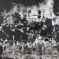 Untitled 14' abstract mixed-media painting by artist Hemant Dhane, 12x12 inch, on acid free paper