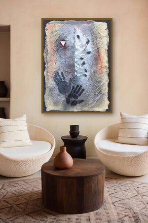 Untitled 14 (Interconnected Universe**) by artist Sajal Patra displayed in a Boutique gallery