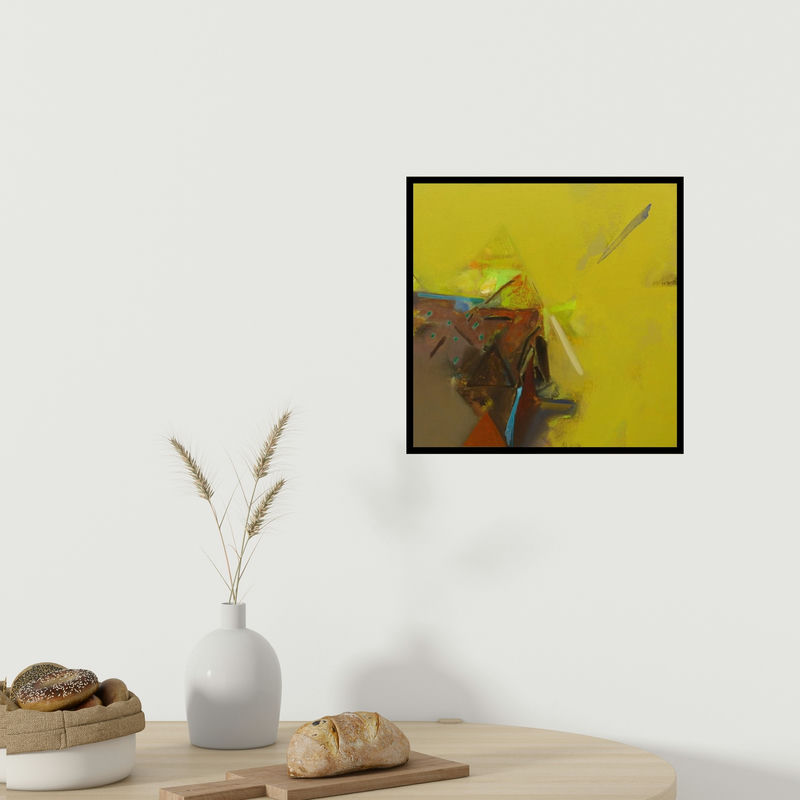 In-situ view of Shrikant Kadam's 'Untitled 154' painting in a room