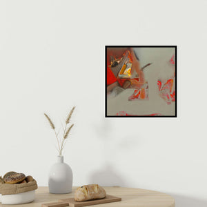 In-situ view of Shrikant Kadam's 'Untitled 157' painting in a room