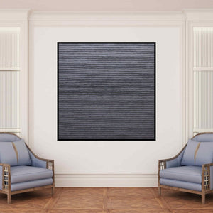 In-situ view of Hansodnya Thambe's 'Untitled 16 (Grooved Terrain)' painting in a room