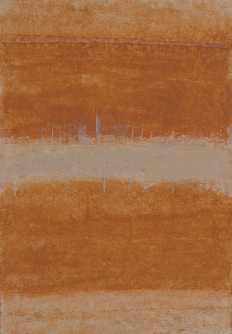 'Untitled 17' abstract acrylic painting by artist Sharad Tarde, 19x13 inch, on paper