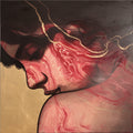 Untitled 18' figurative mixed-media painting by artist Bhakti Lad, 39x39 inch, on linen