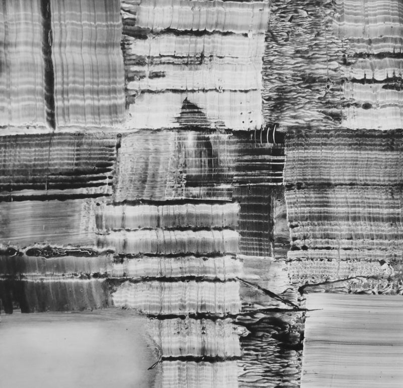 Untitled 18' abstract acrylic-ink painting by artist Hemant Dhane, 12x12 inch, on paper