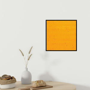 In-situ view of Anil Tagad's 'Untitled 19 (Golden Haze)' painting in a room