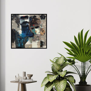 In-situ view of Sachin Jaltare's 'Untitled 2' painting in a room