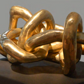 Untitled 2' abstract Bronze sculpture by artist Rambali Prajapati, 17x25 inch, on bronze