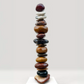 Untitled 2' contemporary Semi Precious Stone sculpture by artist Rambali Prajapati, 65x18 inch, on semi precious stone
