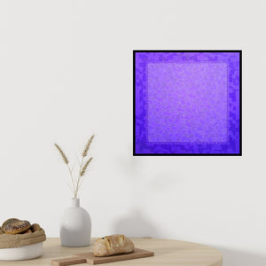 Preview of 'Untitled 2 (Violet Vortex)' Painting by Ishwari Manolikar shown on a wall in a furnished room.