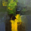 Untitled 2' abstract oil painting by artist Bhausaheb Nanaware, 40x40 inch, on canvas