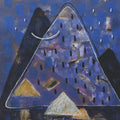 Untitled 2' abstract acrylic painting by artist Amit Bankar, 20x14 inch, on paper