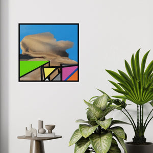 In-situ view of Prabhinder Lall's 'Untitled 2 (Abstract Landscape)' painting in a room