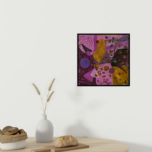 In-situ view of Pankaj Kumar Singh's 'Untitled 2' painting in a room