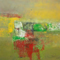 Untitled 204' abstract acrylic painting by artist Dnyaneshwar Dhavale, 36x36 inch, on canvas