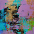 Untitled 21' abstract acrylic painting by artist Anitha H C, 8x5 inch, on canson paper