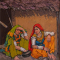 'Untitled 21' figurative acrylic painting by artist Anushka Varekar, 39x36 inch, on canvas