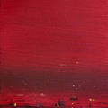 Untitled 22' abstract acrylic painting by artist Rupesh Sonar, 10x6 inch, on canvas