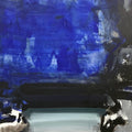 Untitled 22' abstract acrylic painting by artist Chaitan Bhosale, 36x36 inch, on canvas