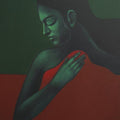 'Untitled 23' figurative acrylic painting by artist Sunil Paraji Tambe, 24x18 inch, on canvas