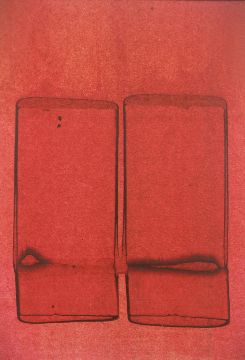 Untitled 24' abstract acrylic painting by artist Yash Chawardol, 7x5 inch, on paper
