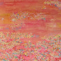 Untitled 24' nature mixed-media painting by artist Vyoma Parikh, 36x72 inch, on linen