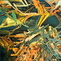 Untitled 25' contemporary acrylic painting by artist Chandan Bhowmick, 58x48 inch, on canvas