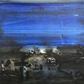 Untitled 25' abstract acrylic painting by artist Chaitan Bhosale, 36x36 inch, on canvas