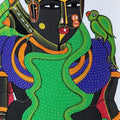 Untitled 251' figurative acrylic painting by artist Thota Vaikuntam, 15x10 inch, on handmade paper