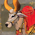 Animals acrylic painting titled 'Untitled 26', 41x47 inches, by artist Satyajeet Varekar on Canvas