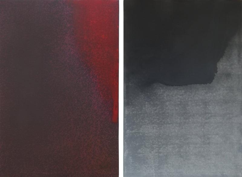 Untitled 28 (Diptych)' abstract acrylic painting by artist Umesh Patil, 36x48 inch, on canvas