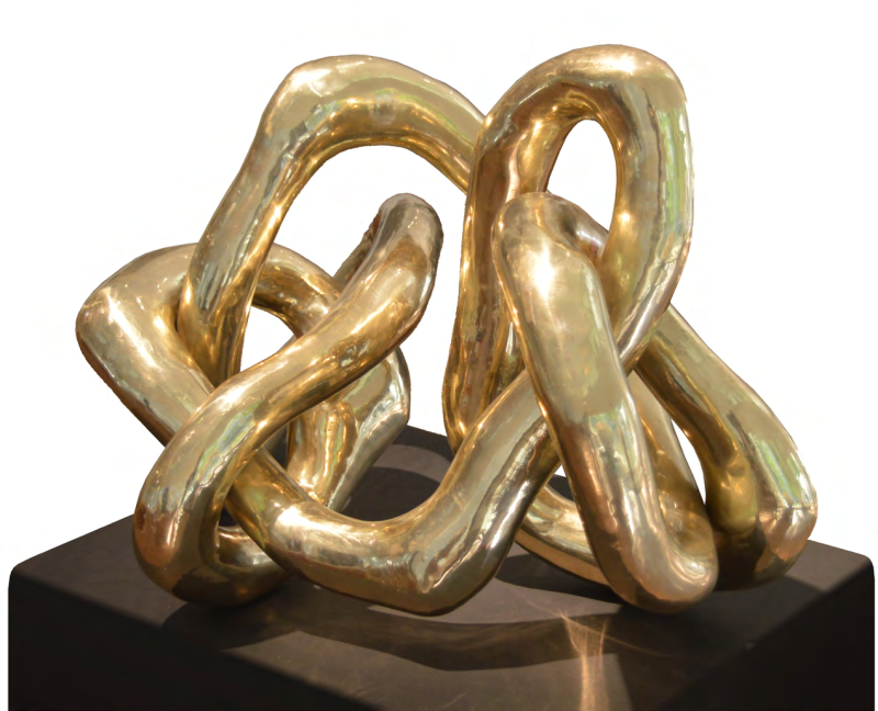Untitled 3' abstract Bronze sculpture by artist Rambali Prajapati, 20x28 inch, on bronze