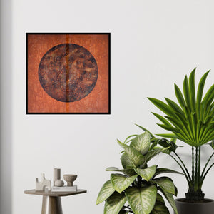 In-situ view of Pradeep Ahirwar's 'Untitled 3 (Cosmic Meditation)' painting in a room