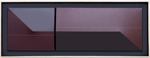Untitled 3' abstract mixed-media painting by artist Dhiraj Hadole, 24x72 inch, on canvas