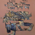 Untitled 3' contemporary acrylic painting by artist Raju Baviskar, 40x35 inch, on canvas