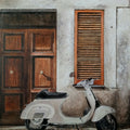 Untitled 3' still-life acrylic painting by artist Rajashree Sutar, 24x18 inch, on canvas