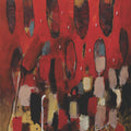 Untitled 3' abstract acrylic painting by artist Amit Bankar, 20x14 inch, on paper